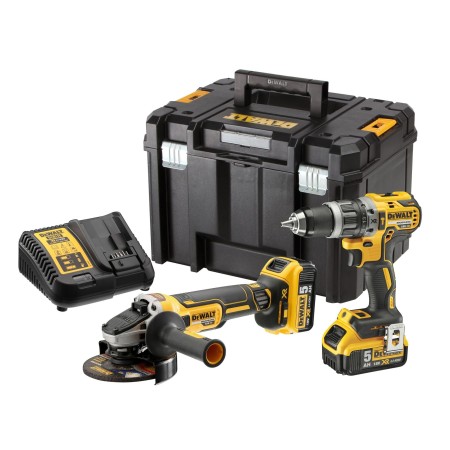 Pack Dewalt 18V taladro + amoladora